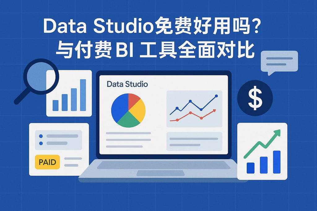 Data Studio免费好用吗？与付费BI工具全面对比